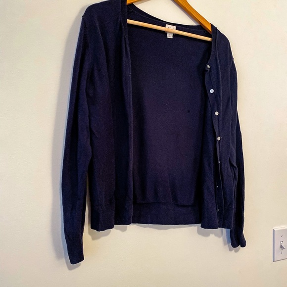 Navy Blue Crew Neck Sweater - Picture 3 of 3